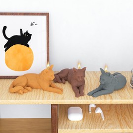 Animal Mold Cat Candle Mold Dog Mold Cat Resin Mold Clay Mold Jewelry Resin Casting Mold Candle Making Molds Craft Supplies 3D Mold Silicone Mold for Resin Casting Mold Coaster Mold Tray Mold