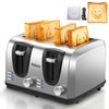 Yabano 4 Slice Toaster, Toaster with Extra Wide Slot and
