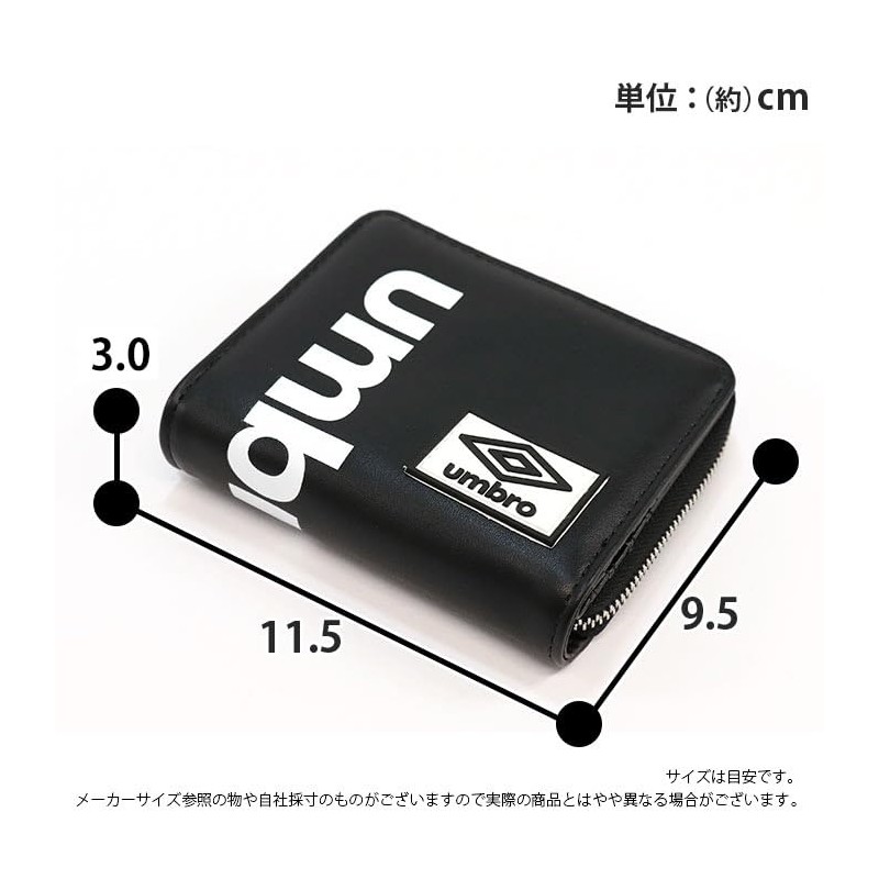 Umbro Wallet, Double Logo, Bill Compartment, Round Zipper, Bifold Wallet,