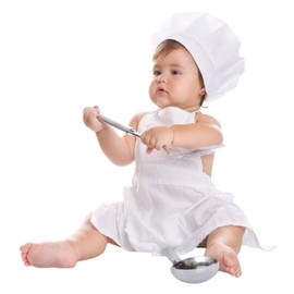 Newborn Baby Photography Prop Baby Chef Outfits Chef Hat Apron Set Infant Baby Chef Costume Newborn Photography Outfits Girl Toddler Chef Hat and Apron