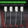 MINETPS 4Pcs 72-6514 Speaker Adapter Wire Harness Fit for 2008-2019
