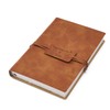 tumuarta Watercolour Paper Sketchbook with Deckle Edge, Vintage Leather Cover,