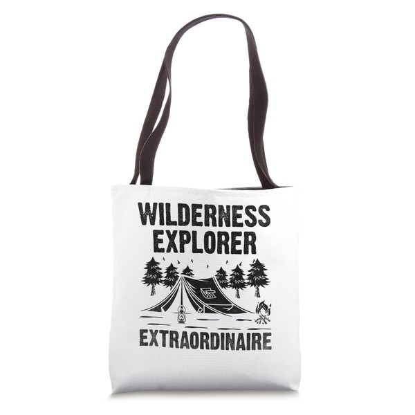 Wilderness Explorer Extraordinaire Camping Scouting Scout Tote Bag