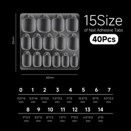 600 Pieces Of Transparent Nail Glue, Double-Sided Nail Patches, Diy Nail Art Materials, Artificial Nail Fixing Glue.