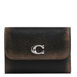 Coach Women's Essential Card Holder Wallet, LH/Black Brown