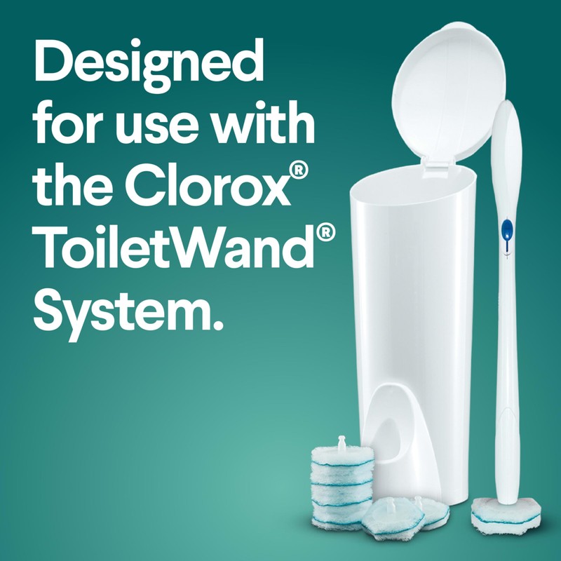 Clorox ToiletWand, Disinfecting Wand Refill Heads - Rainforest Rush, Dorm