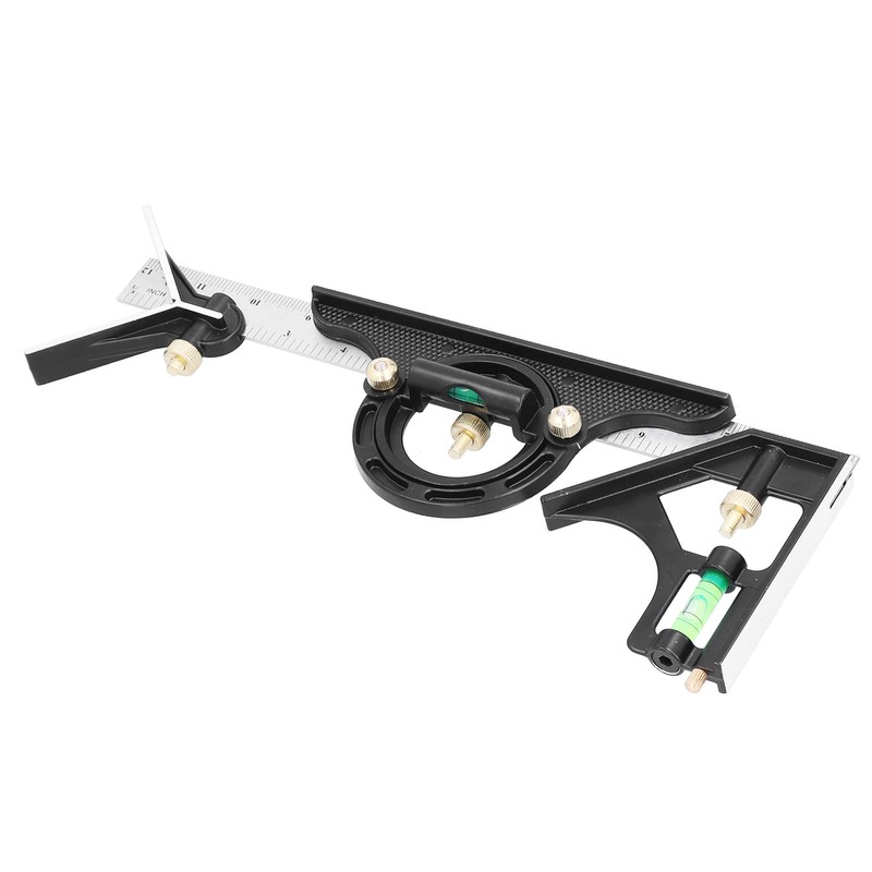 Combination Square Aluminum Alloy Stainless Steel Measuring Tool for Angle