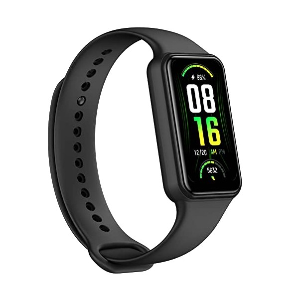 Amazfit Band 7 Fitness & Health Tracker for Women Men, 18-Day Battery Life, ALEXA Built-in, 1.47”AMOLED Display, Heart Rate & SpO₂ Monitoring, 120 Sports Modes, 5 ATM Water Resistant, Black