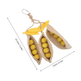 Sosoport Bird Cage Hanging Loofah Shredder Toy Parrot Foraging Chew Accessories for Cockatiel Parakeet Conure Budgie Parrot