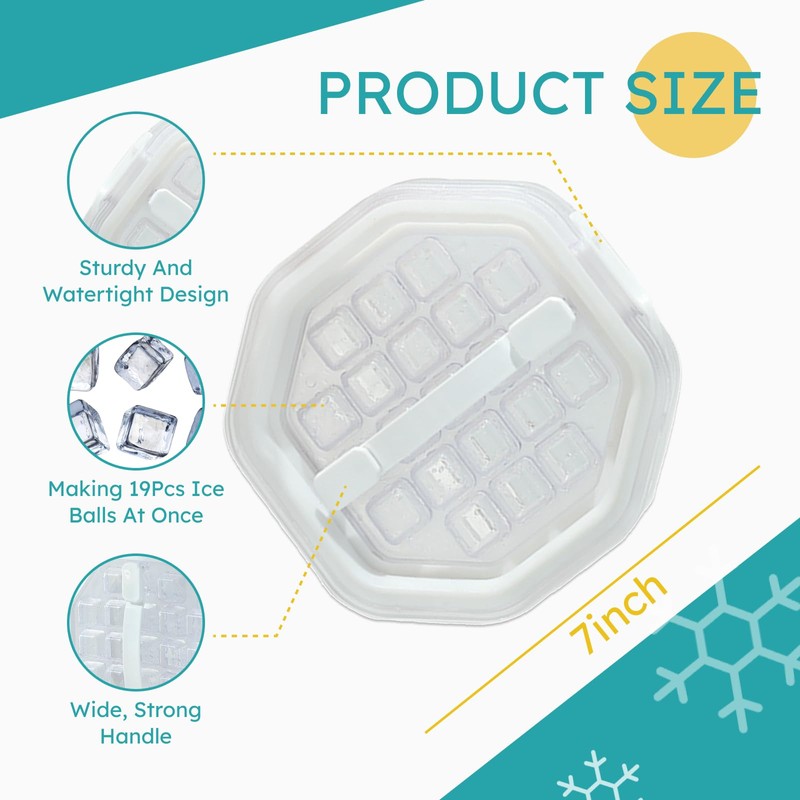 Foldable Ice Maker - Portable Ice Cube Kettle Multifunctional Ice