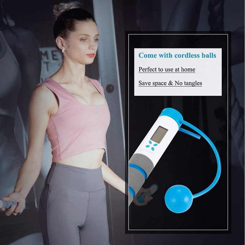 Jump Rope Digital Weighted Handle Workout Jumping Rope for Training