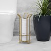 BROOKSTONE Toilet Paper Holder Stand, Modern and Minimal Free Standing
