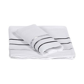 Lait Baby Lflevl Milky Way Under Cot Bed Sheet and Pillow 40 x 60 cm, White/Grey, 110 x 190