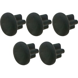 Audiophan Dust Cap for 3.5mm Stereo Mini Jack Dust Cover Dust Cover Anti-Dust Socket Cover Black 5pcs Set