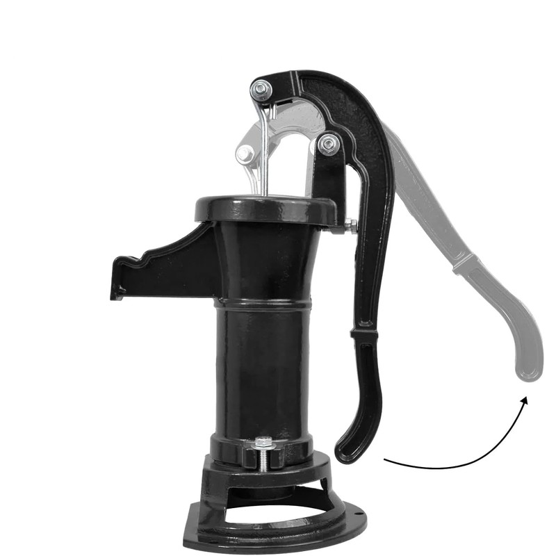 INREPRO Hand Well Pump, Antique Cast Iron Manual Pitcher Pump,