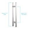 TOGU TG-6018 18 inches Solid Standoffs Heavy-Duty Commercial Grade-304 Stainless