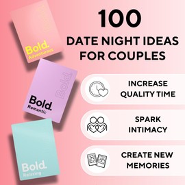 100 Date Night Ideas Card Game – Romantic, Adventurous, and Relaxing Dates for Couples, Perfect for Anniversary, Wedding, & Engagement Gifts, Birthday Gifts for Him or Her, Boyfriend and Girlfriend