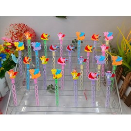 HOZKEAP 24 Pcs Bulk Mini Dragons Bubble Wands for Kids Holiday Party Favors