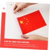 IWOWHERO 50Pcs Handheld China Flags Durable Five Star National Flags