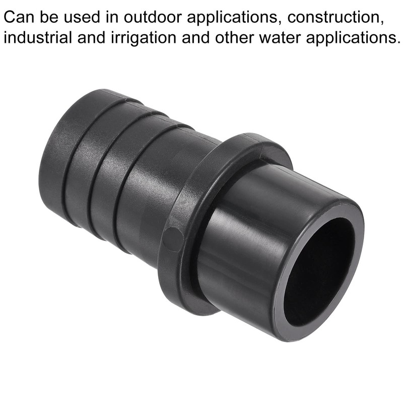 sourcing map PVC Pipe Fitting 30mm Barbed x 32mm OD