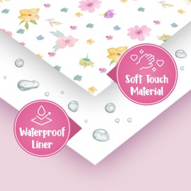 2 Pack - 40 Extra Large Disposable Toilet Seat Covers (Floral) by Eli with Love – Toddler Toilet Covers for Full Coverage On Toilet or Potty – Ideal Travel Toilet Seat Covers for Both Kids and Adults