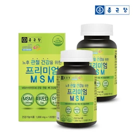Chong Kun Dang Premium MSM MSM Vitamin D Zinc 120 tablets 1 bottle (2 month supply) / 종근당  프리미엄 MSM 엠에스엠 비타민D 아연 120정 1병(2개월분)