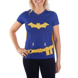 Juniors DC Batgirl Cape Shirt - Batgirl Cosplay T-Shirt - Medium