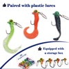 FishTrip Jig Heads Hooks with Spinner - 10Pcs Underspin Crappie