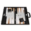 16-inch Premium Backgammon Set - Medium Size - Black Board,