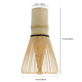 Matcha Whisk - 2-Piece Handmade Chasen Replacement Set. Each Bamboo Chasen, Handcrafted for Durability. A Perfect Replacement for Worn-Out Tools (100-prong * 2)