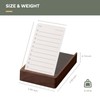 muso wood Daily To Do List Planner with Walnut Stand