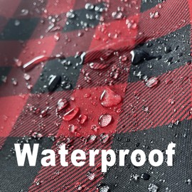 Essifunia Waterproof Checkered Tablecloth Fabric - Rectangle 58x84 Inch Christmas Plaid Table Cloth for Indoor/Outdoor Use - Xmas Table Cover for Kitchen, BBQs, and Parties