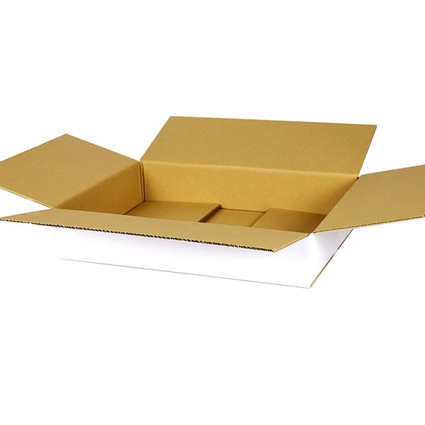 Cardboard One Cardboard (Corrugated Box), Thin (White) Delivery Size 120 Size, 23.6 x 16.9 x Depth 5.1 inches (600 x 430 x 130 mm) (30 Sheets)