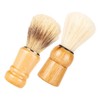 FRCOLOR 6pcs Men Shaving Brush Wood Handle Beard Brush for