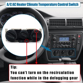 DKAEUK VW012 Heating Climate Control Module A/C Control Panel Suitable for VW Bo.ra Golf Lupo Polo Passat B5 Skoda Octavia 1997 1998 1999 2000 2001 2002 2003 2004 2005 2006 2007 2008 2008 2000 99 2010