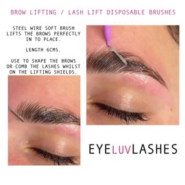 Brow Lamination Combs Brushes Disposable Brow combs brushes wands Brow Lifting Lash Lift mini brushes (Pack of 20)