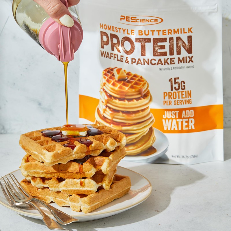 PEScience Protein Pancake Mix for Protein Waffles and Pancakes, Just
