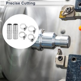 RATCHROLL 1 Set Hose Barb Fittings for Air Water Oil Gas Fuel 3/4" Hose Barb Connector Silver Tone 304 Stainless Steel