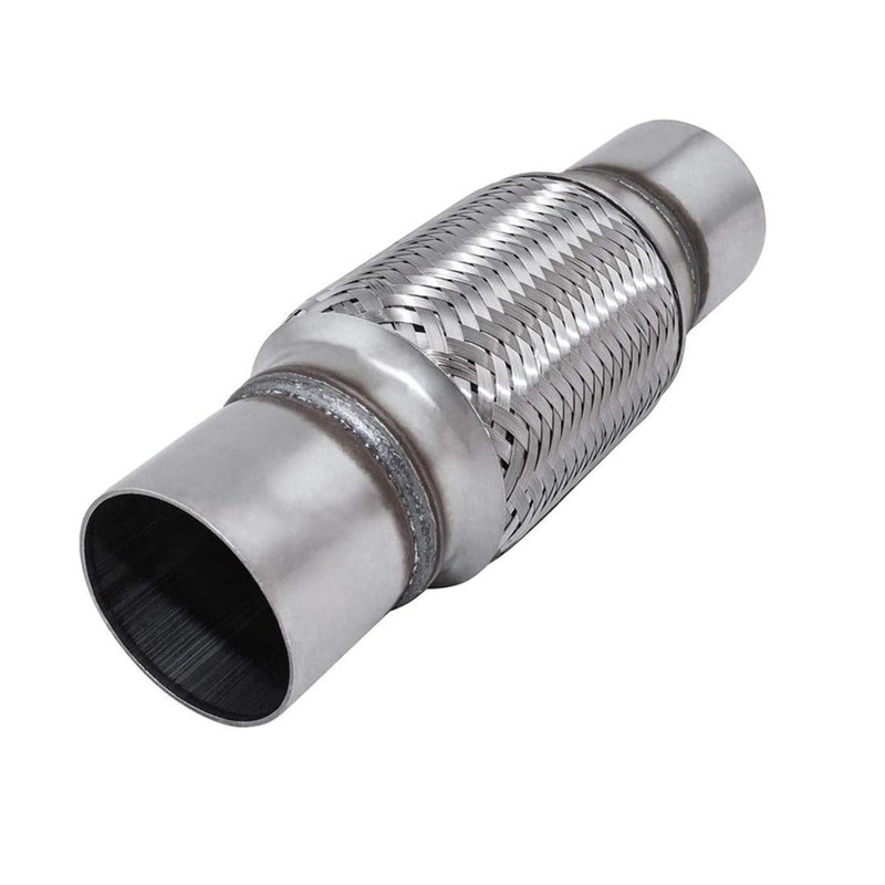 TAKPART 2.5" x 6" Exhaust Flex Pipe, Double Braided Exhaust