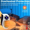 Mini Plug in Heater, Portable Wall Space Heater with Remote,