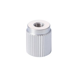 RX Nut Leg Type 1 Piece: Height 0.5 inches (12 mm), Knurled Nut, Penetration Knob, Anti-Loose, Vibration Control, Scratch Prevention, Made in Japan, Brass, Nickel Plated (M4 P0.7)