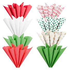 American Greetings 125 Sheets 20 in. x 20 in. Bulk Christmas Tissue Paper, Red, White and Green Christmas Assortment