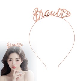 Bride Headband, Jga Accessories Women, Bridal Bachelorette Hair Accessories, Fancy Dress Stag Night Hen Party Bride To Be Decorative Headband, Adult Prom Brides Crown Headband for Bridal Decorative