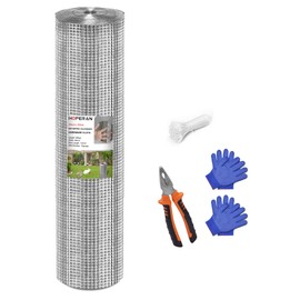 HOPERAN Hardware Cloth 1/2 inch 36 x 50 Ft Mesh 19 Gauge Chicken Wire Mesh- Hot Dip Galvanized Chicken Wire Fencing - Wire Fence Mesh Roll for Garden Fencing Chicken Coop & Pet Enclosures