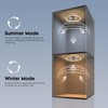 LUDOMIDE 24 Inch Ceiling Fans with Lights and Remote, Modern
