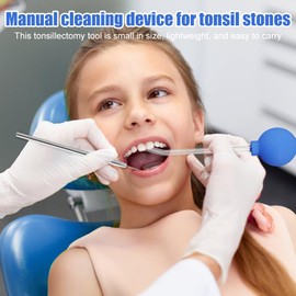 Riisoyu Mandelstein Entfernen Werkzeug, Tonsilclin Mandelsteine Schröpfglas mit Saugepipette Schröpfsköpf Zahnspiegel Tonsillenstein Entferner für Gegen Mundgeruch Oral Care Frischen Atem