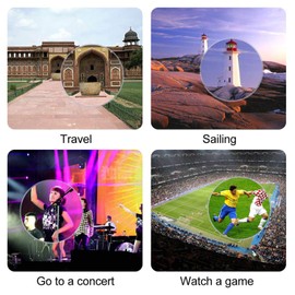 Lychee Retro Telescope Pirate Monocular, Portable Pocket Monocular, Optical Telescope Aluminum Alloy Copper Plated 4 Sections, High List Tube, Nautical Vision, Rotatable lens fine-tuning