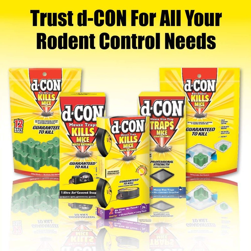 d-CON Refillable Corner Fit Mouse Poison Bait Station, 1 Trap