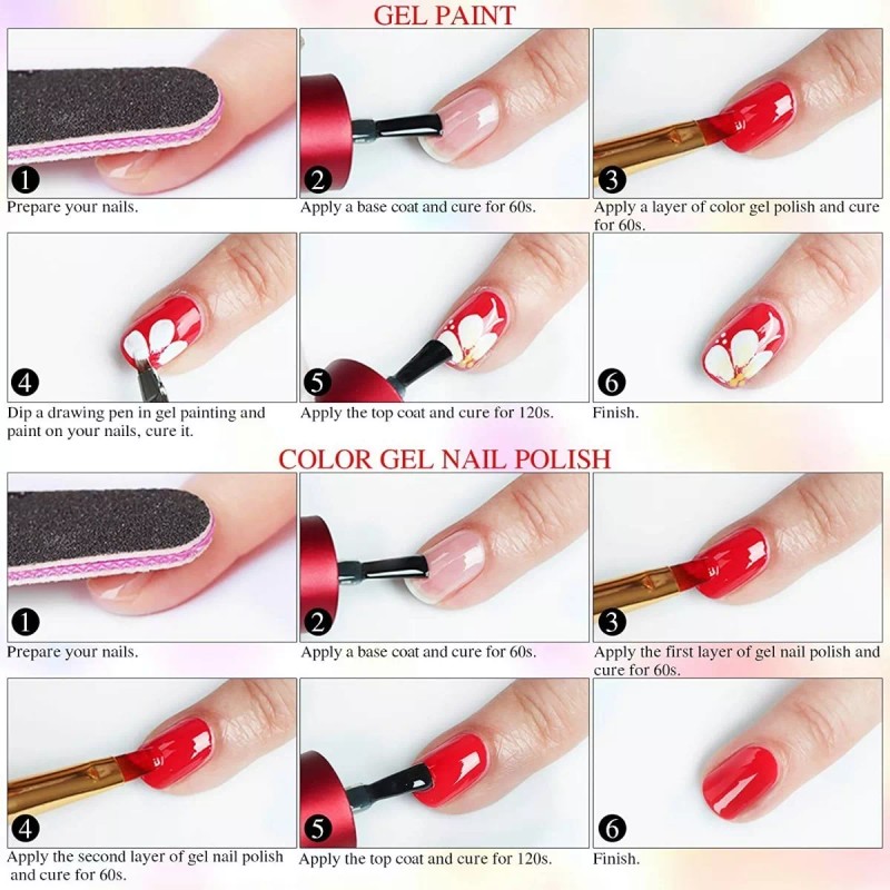 BtyboxGel para Uñas Kits Para Uñas 36colores Esmaltes Pintura Gel