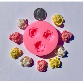 Unbranded 3D Rose Flower Silicone Fondant Mold  - Wedding, Christening, Birthday Cookies